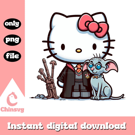 Hello kitty and cat costume png, harry potter movies​ png