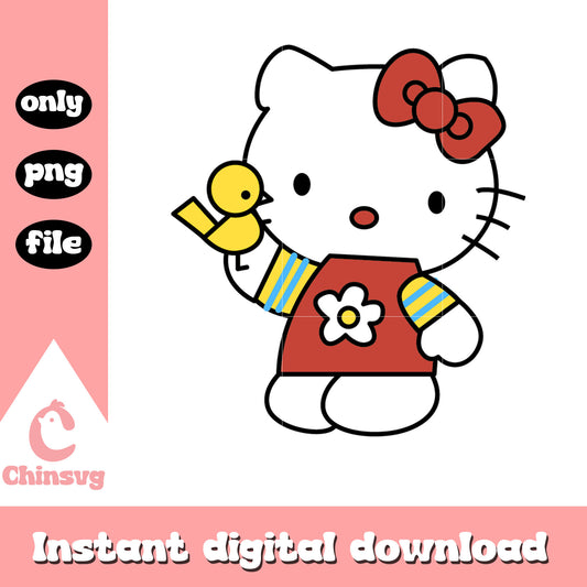 Hello kitty and chick png, sanrio characters png, hello kitty png