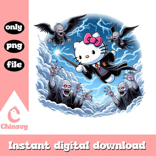 Hello kitty and death eater png, harry potter films png