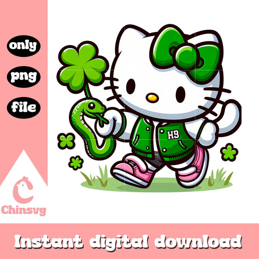 Hello kitty aon saint patrick day png, sanrio characters png