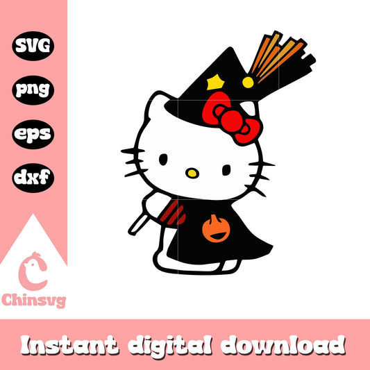 Hello kitty black magician svg, hello kitty magic​ svg, hello kitty svg