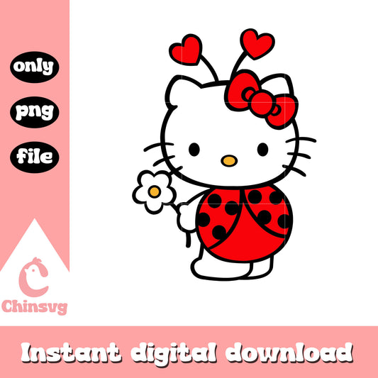 Hello kitty bug costume png, love bug png, hello kitty costume png