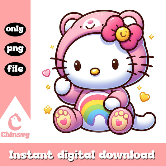Hello kitty care bears characters png, care bears png