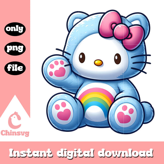 Hello kitty care bears rainbow symbol png, care bears png