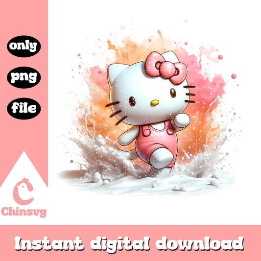 Hello kitty character milk design png, hello kitty png