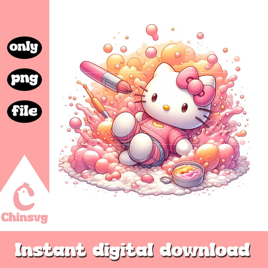 Hello kitty character sweetie png, hello kitty png, splash art png