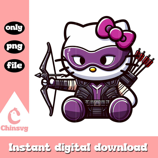 Hello kitty clint barton png, avengers png, marvel movies png