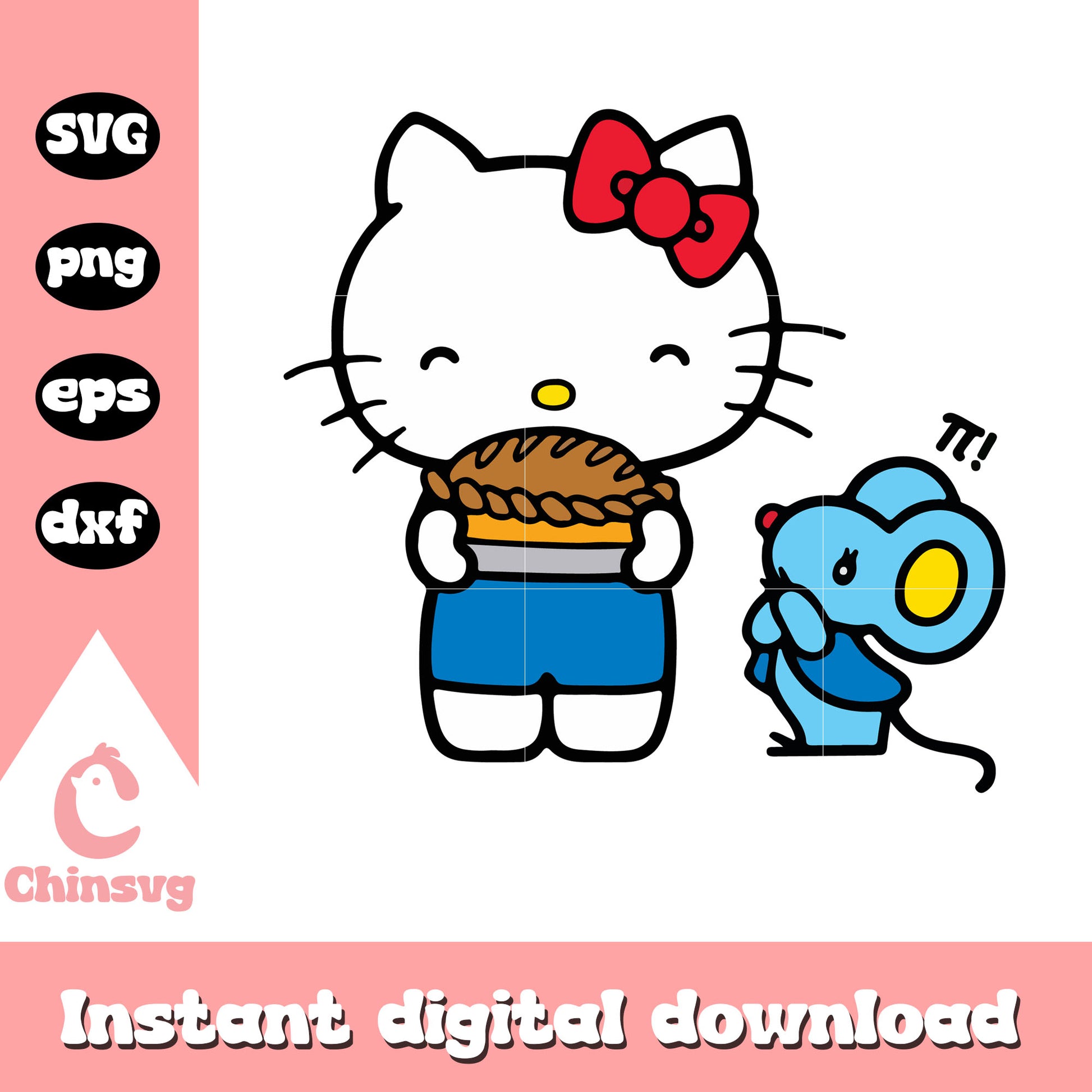 Hello kitty cooking cake svg, hello kitty cake svg, hello kitty svg