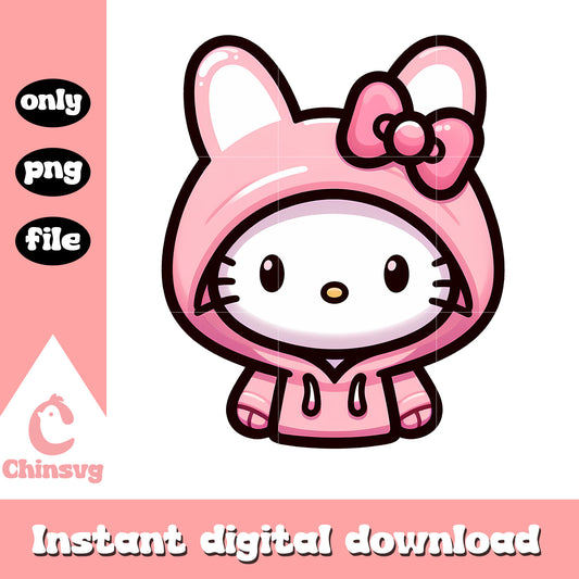 Hello kitty cosplay bunny png, hello kitty png, bunny png