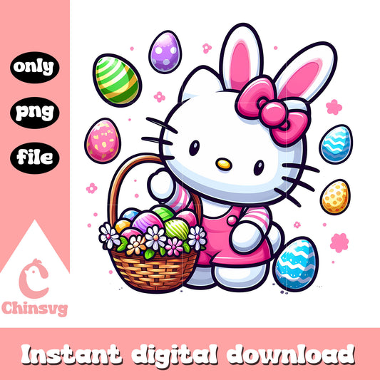 Hello kitty cosplay easter bunny png, easter bunny png