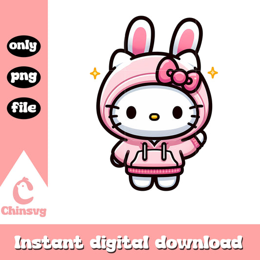 Hello kitty cosplay easter bunny png, hello kitty png, bunny png