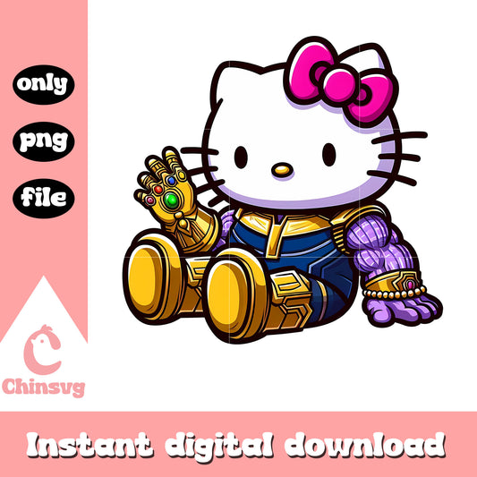 Hello kitty cosplay thanos png, sanio characters png, marvel png
