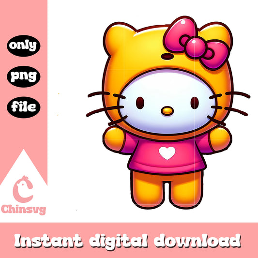 Hello kitty cosplay winnie the pooh png, hello kitty costume png