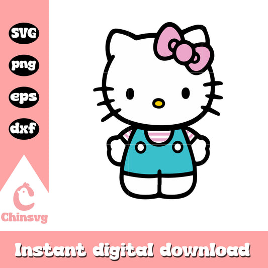 Hello kitty costume cartoon svg file, hello kitty cartoon svg