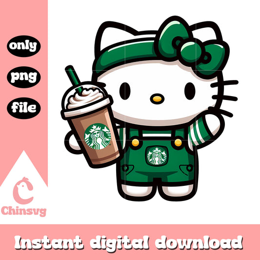 Hello kitty drink starbucks png, hello kitty character png