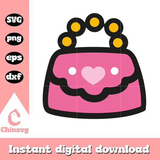 Hello kitty fashion bag svg, hello kitty bag​ svg, kitty cat svg