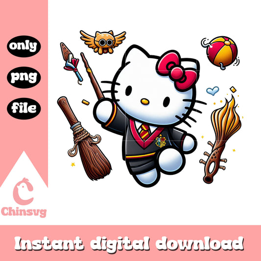 Hello kitty harry potter movie png, harry potter film png