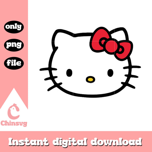 Hello kitty head red bow tie png, bow tie png, hello kitty png