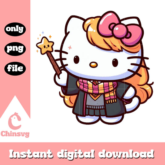 Hello kitty hermione granger png, harry potter movies​ png