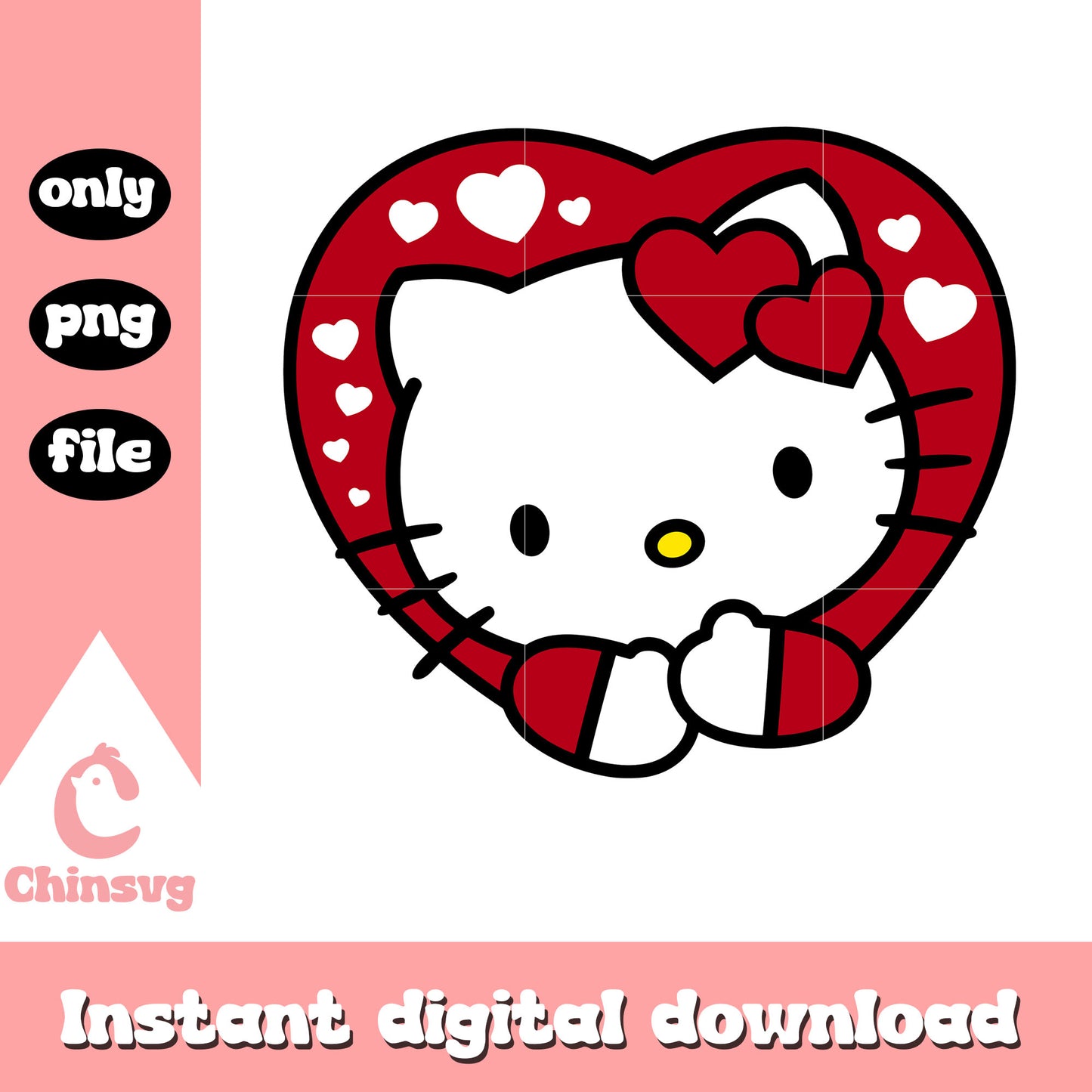 Hello kitty love valentine png, hello kitty valentines​​​​​ png