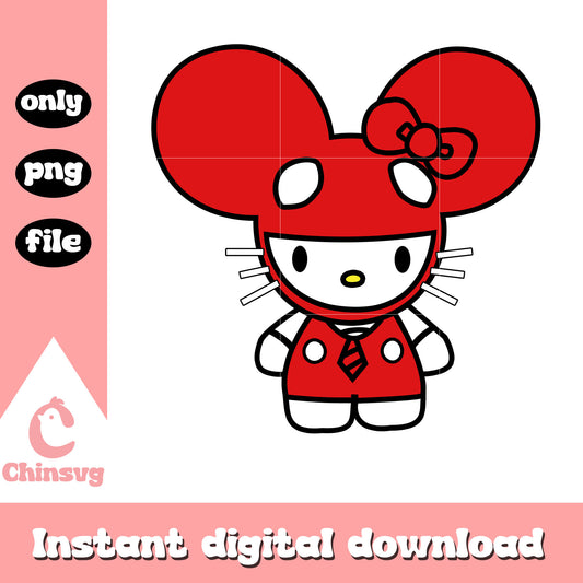Hello kitty mouse costume png, hello kitty costume png, sanrio cartoon png
