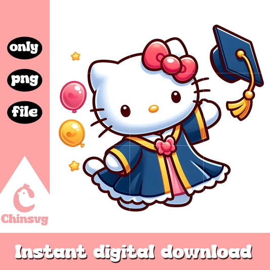 Hello kitty on graduation ceremony png, graduation ceremony png