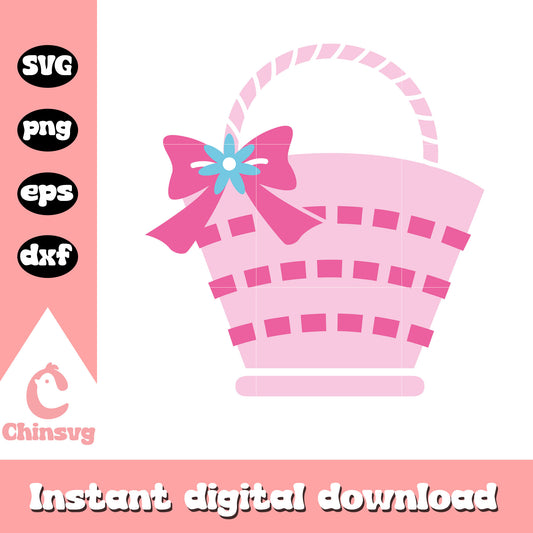 Hello kitty pink basket cartoon svg, hello kitty cartoon svg