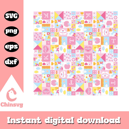 Hello kitty pink carpet svg design, pink hello kitty svg, kitty cat svg