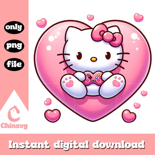 Hello kitty play game png, happy valentines png, hello kitty png