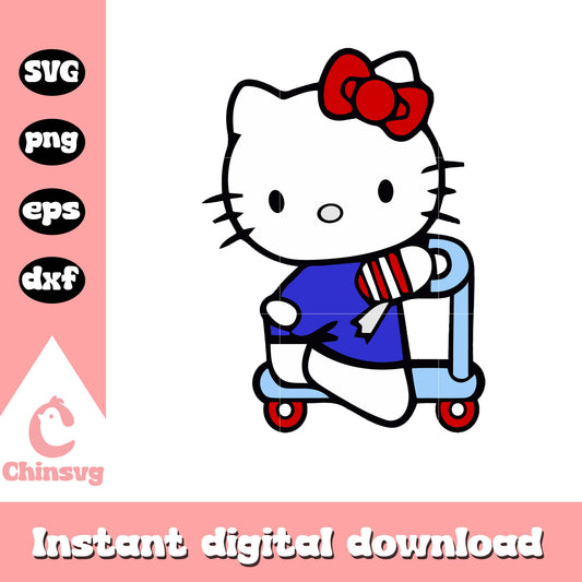 Hello kitty playing cartoon svg, hello kitty cartoon svg