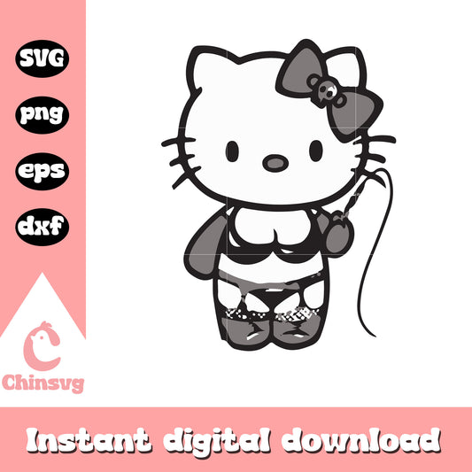 Hello kitty sexy girl cartoon svg, sanrio cartoon svg, hello kitty svg
