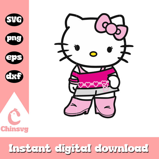 Hello kitty sexy girl svg file, hello kitty cat svg, kitty cat svg