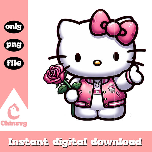 Hello kitty valentine flower png, when is valentines day png