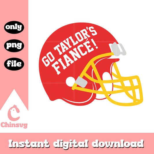 Helmet go taylor's fiance design png, kansas city chiefs png
