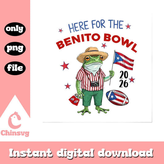 Here for the benito bowl frog png