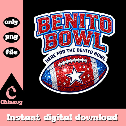 Here for the benito bowl quote sticker png, bad bunny nfl png