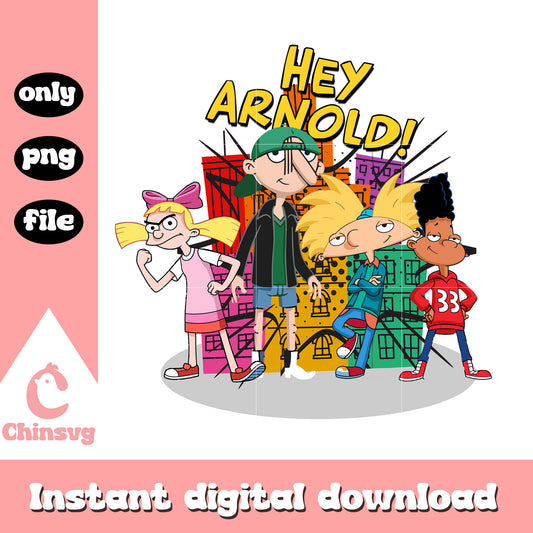 Hey arnold characters design png, hey arnold cartoon png