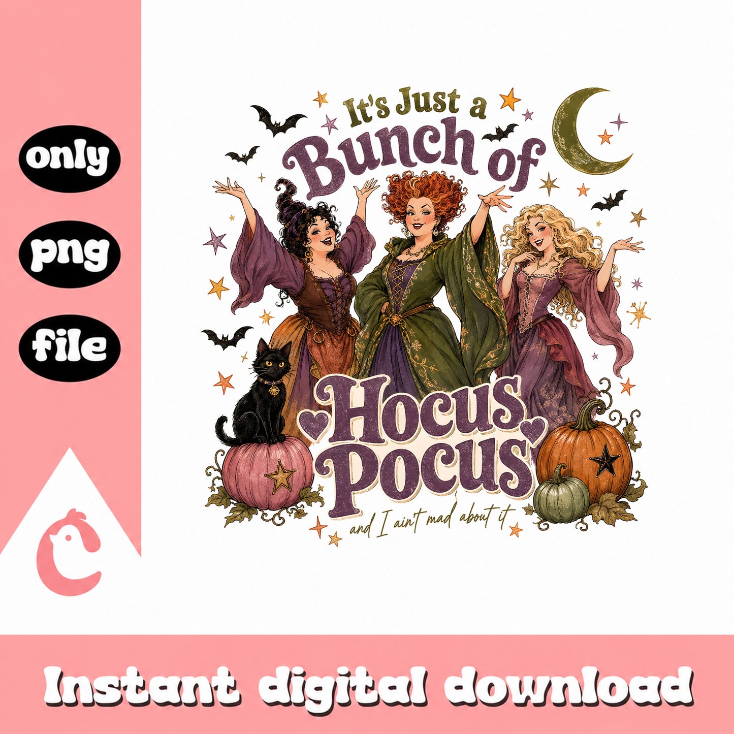 Hocus Pocus SVG Bundle, Halloween Sanderson Sisters, PNG File