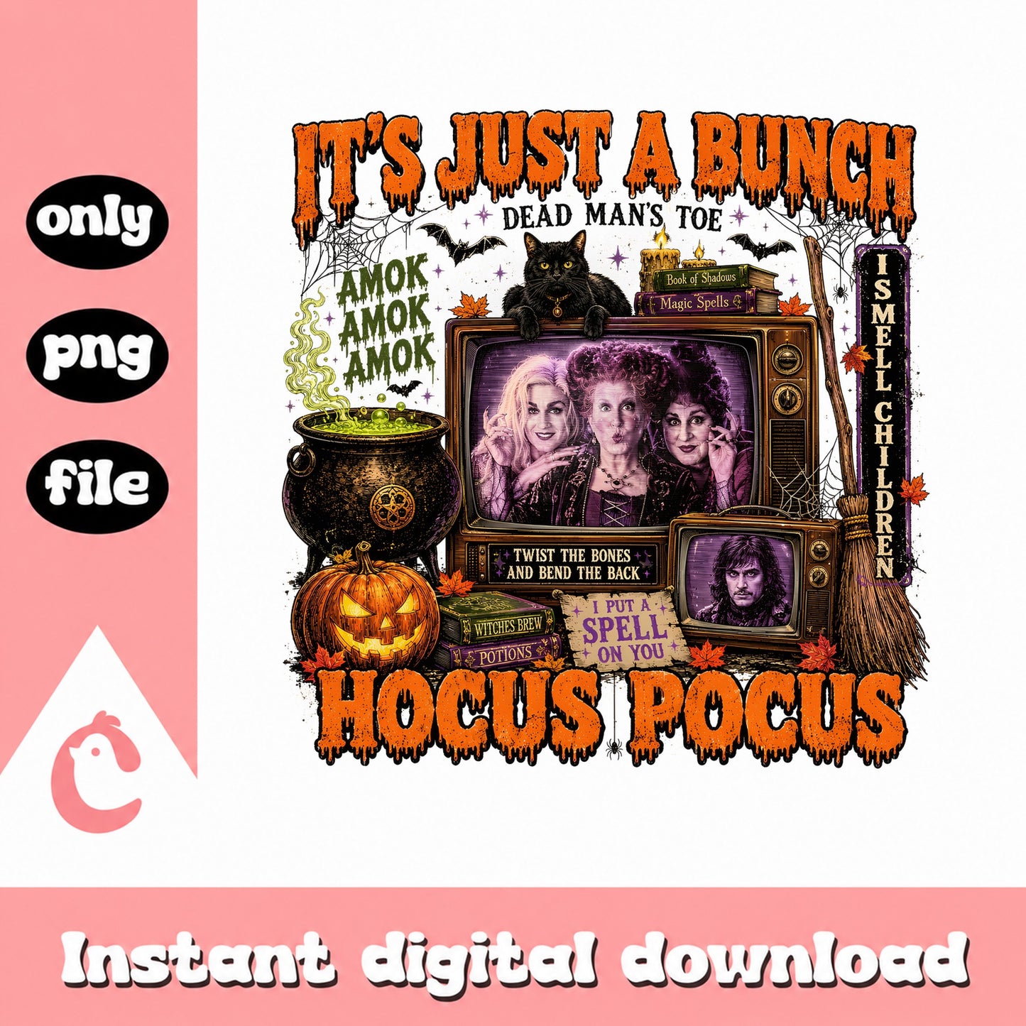 Hocus Pocus Sanderson Sisters PNG, Halloween PNG, Witch PNG