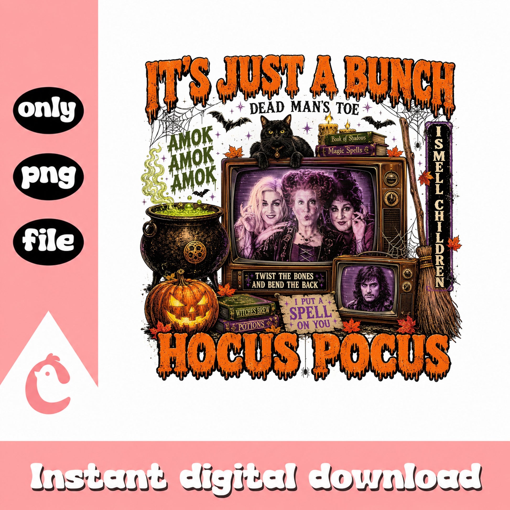Hocus Pocus Sanderson Sisters PNG, Halloween PNG, Witch PNG