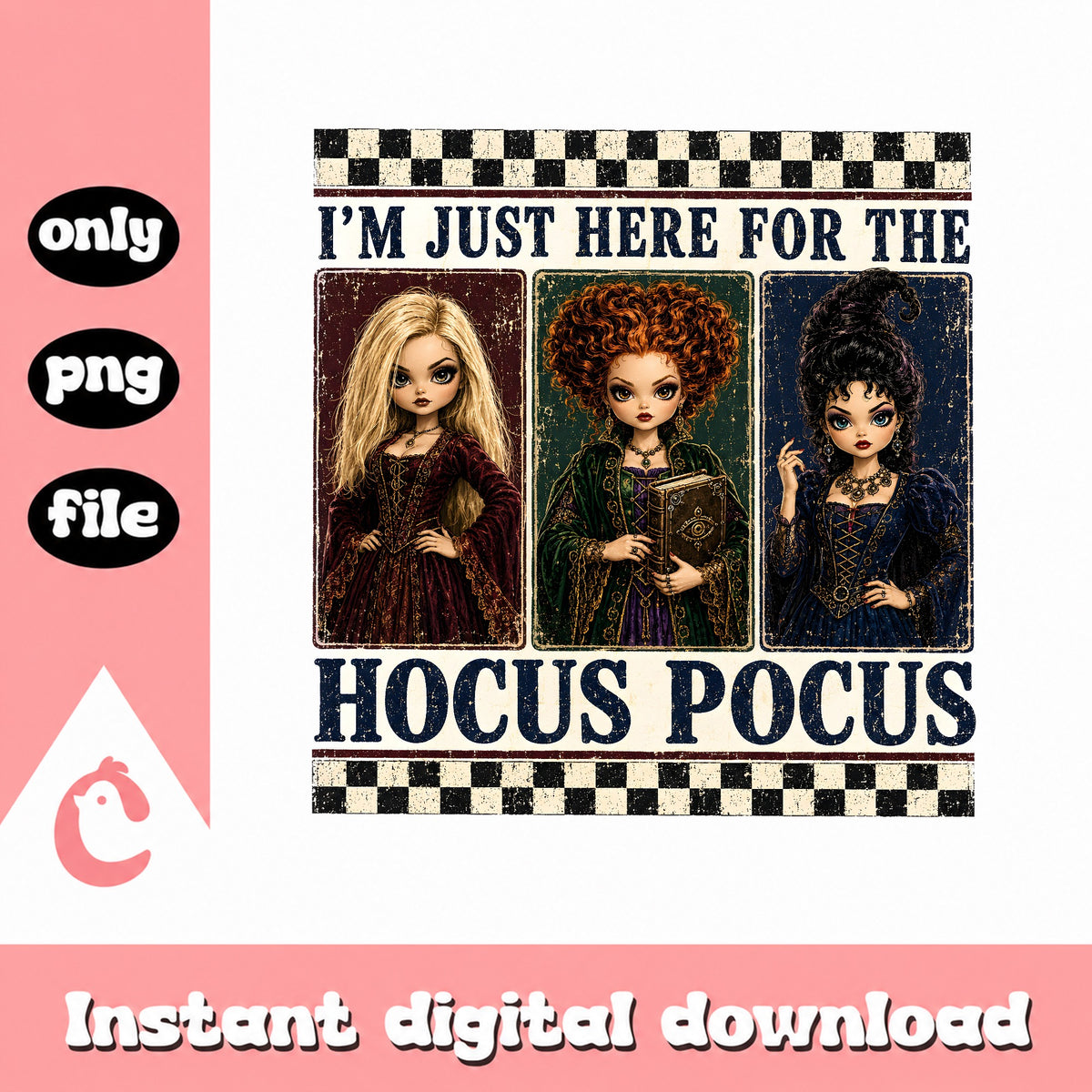 Hocus Pocus Sanderson Sisters PNG, Halloween Witch PNG, Retro PNG