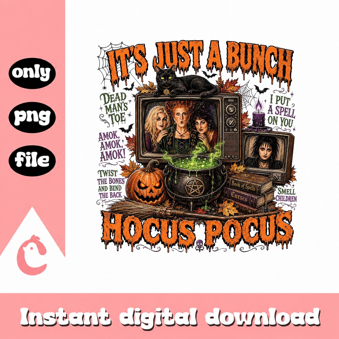 Hocus Pocus Sanderson Sisters PNG, Halloween Witches Bundle, SVG