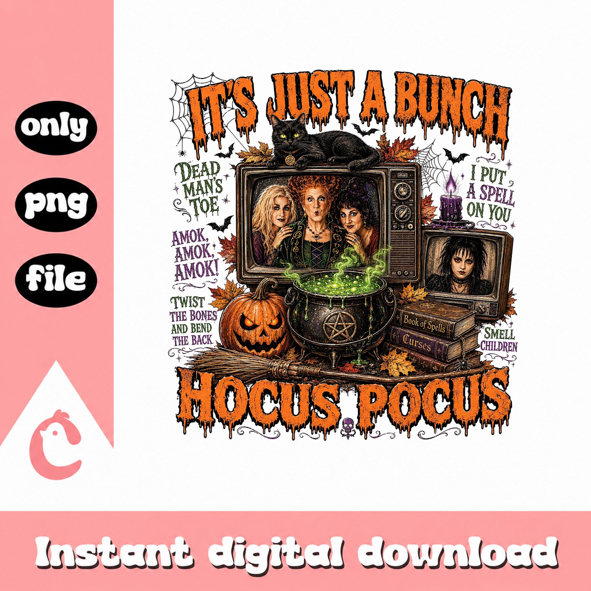 Hocus Pocus Sanderson Sisters PNG, Halloween Witches Bundle, SVG
