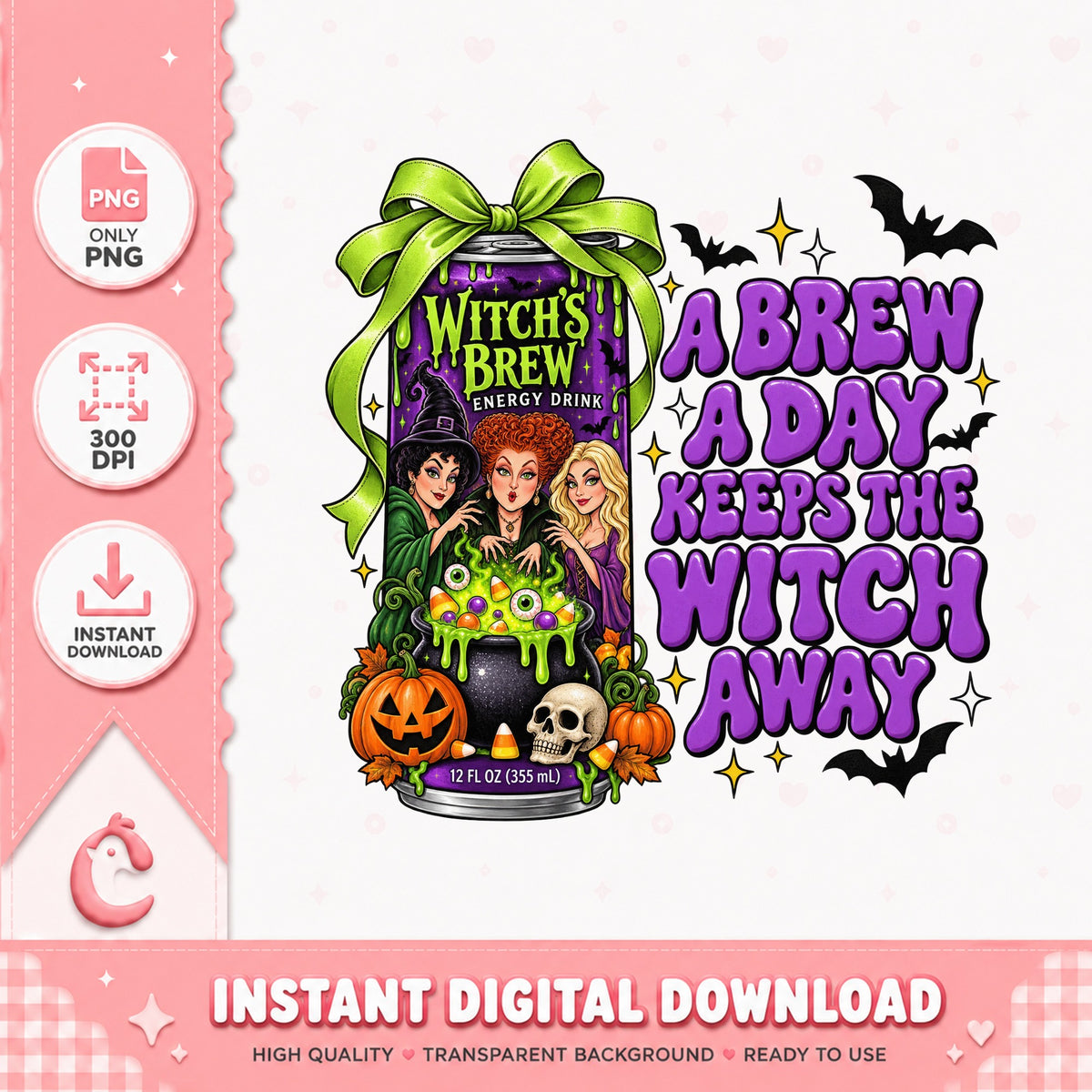 Hocus Pocus Witches Brew PNG, Halloween Sublimation, PNG Bundle