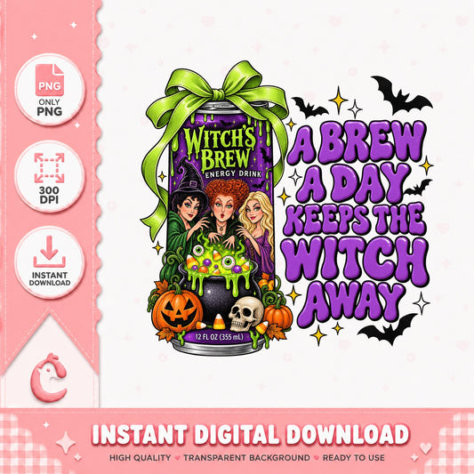 Hocus Pocus Witches Brew PNG, Halloween Sublimation, PNG Bundle