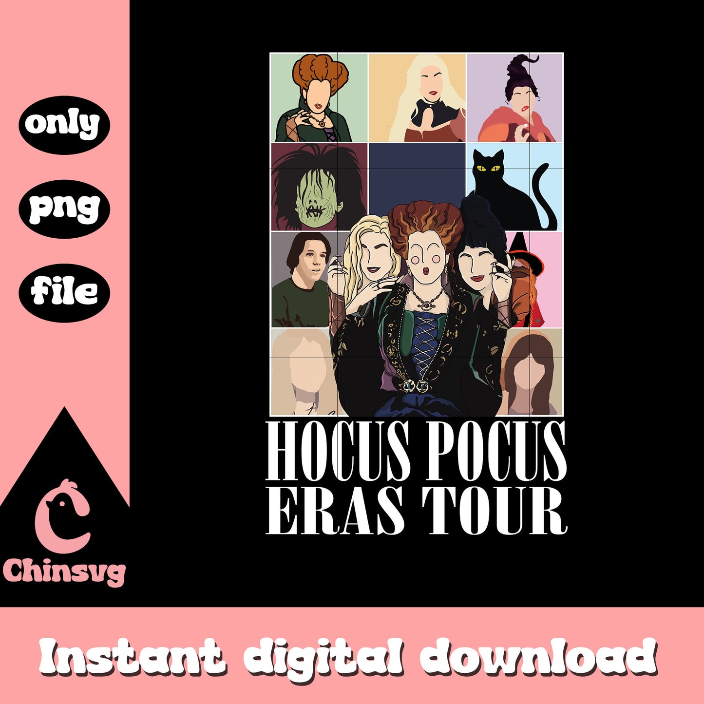 Hocus pocus eras tour collage picture png, hocus pocus movie png