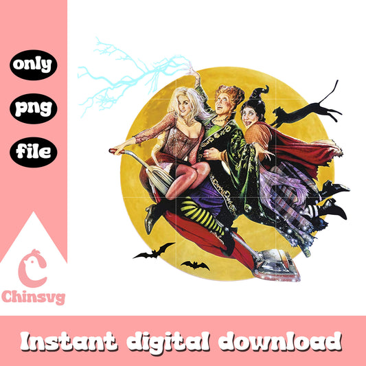 Hocus pocus film halloween design png, halloween holliday png