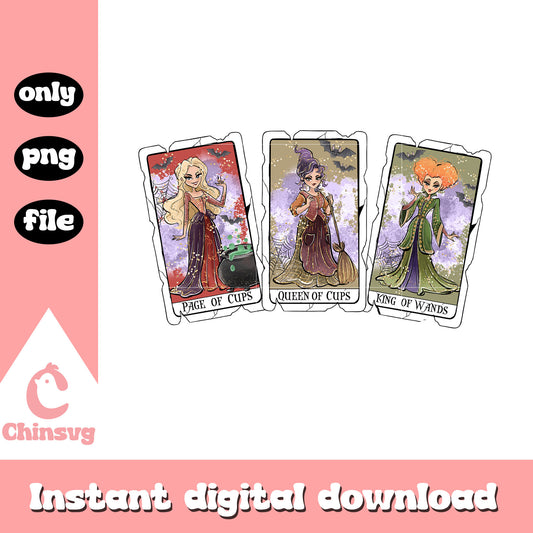 Hocus pocus halloween tarot card design png, hocus pocus png