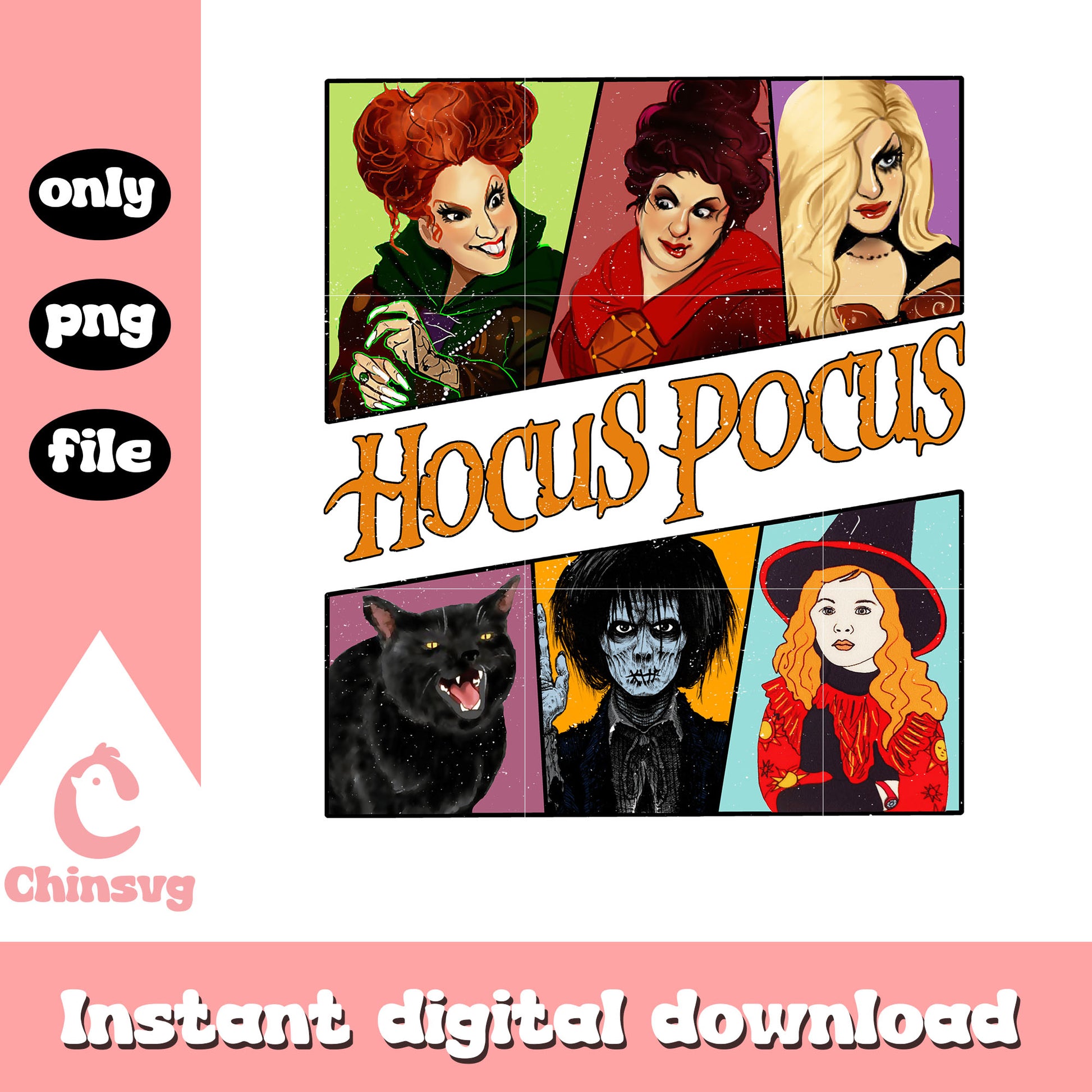 Hocus pocus movie collage picture png, hocus pocus characters png