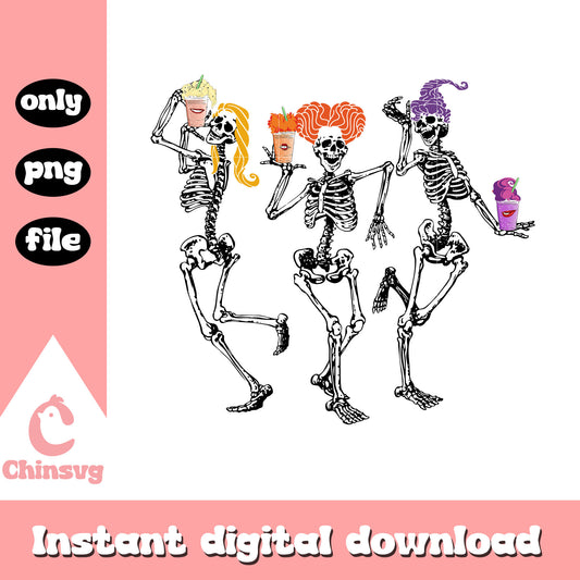 Hocus pocus skeleton dancing halloween png, hocus pocus png